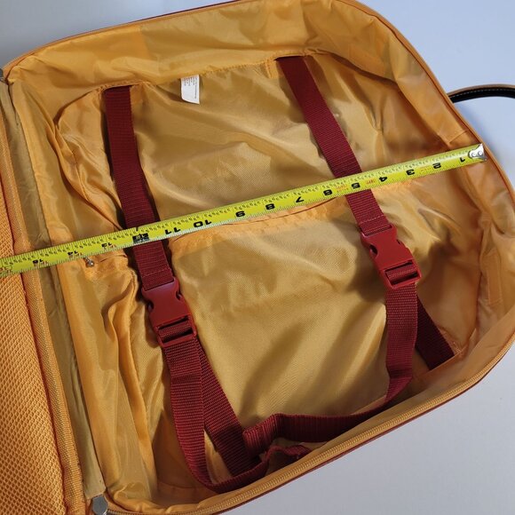 BAGGALLINI Rolling Tote Luggage Carry On Under Seat Suitcase Tomato Red/Org - Picture 12 of 16